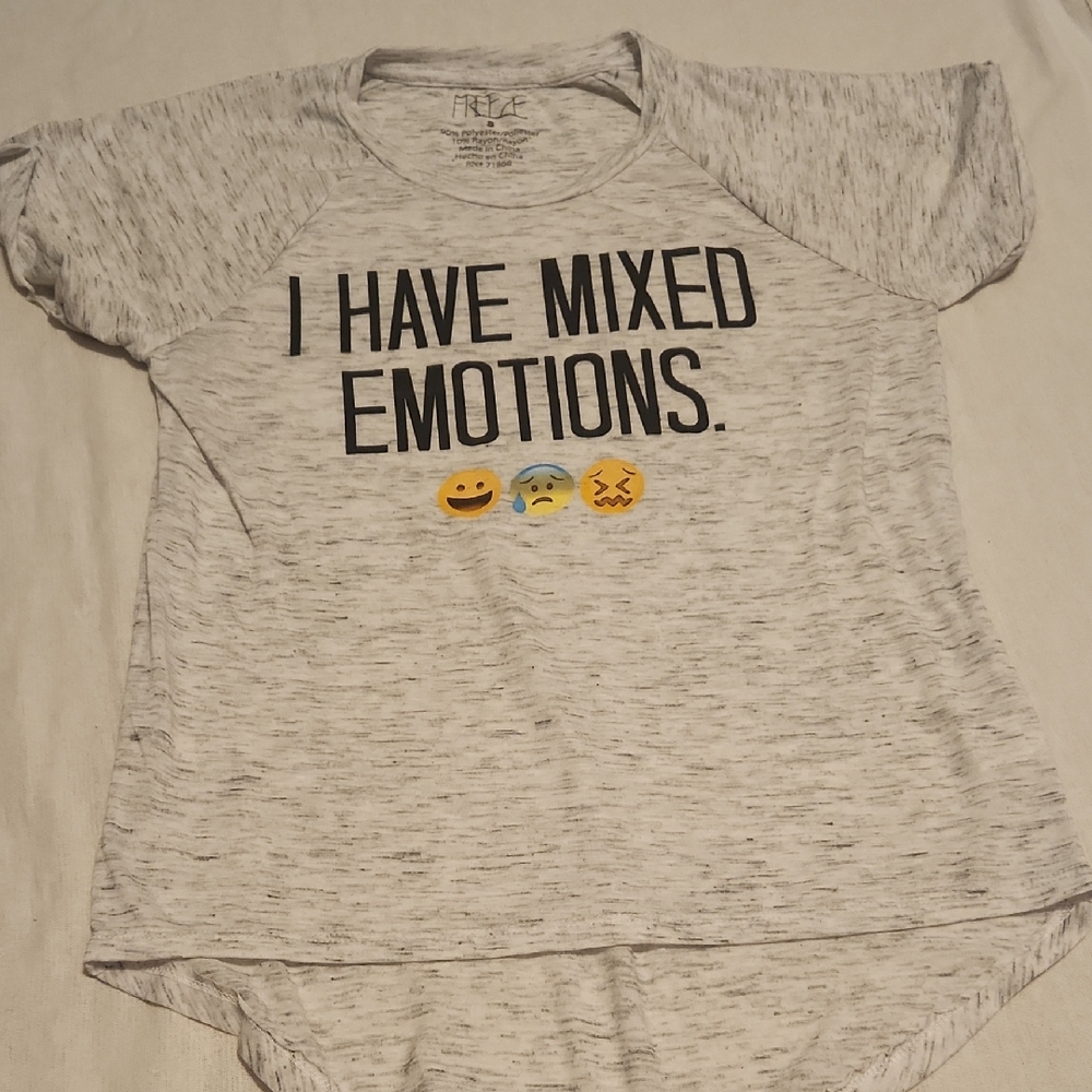 1/24 Last Day Freeze Gray 'Mixed Emotions' Graphic Tee